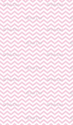 Light Pink Chevron fabric - inkdot - Spoonflower