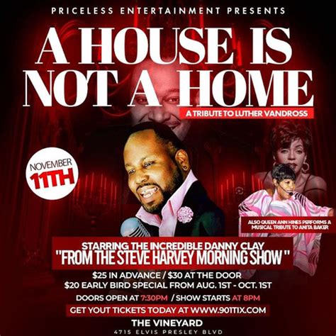 901Tix | A House is Not A Home - Special Tribute to Luther Vandross by ...