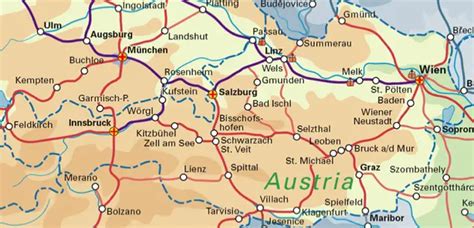 Austria Rail Map - Airport Guide