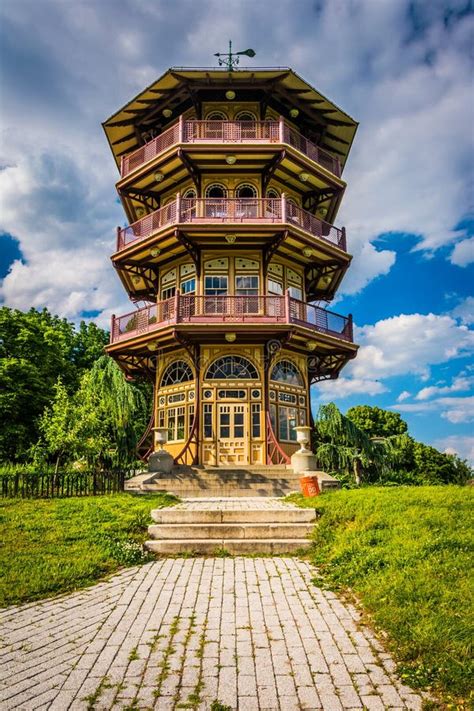 The Pagoda at Patterson Park in Baltimore, Maryland. Stock Image ...