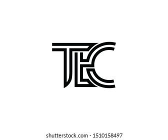 Tec Letter Original Monogram Logo Design Stock Vector (Royalty Free) 1713267667 | Shutterstock