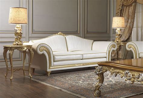 Classic sofa / leather / 2-person / white - IMPERIAL - VIMERCATI MEDA ...