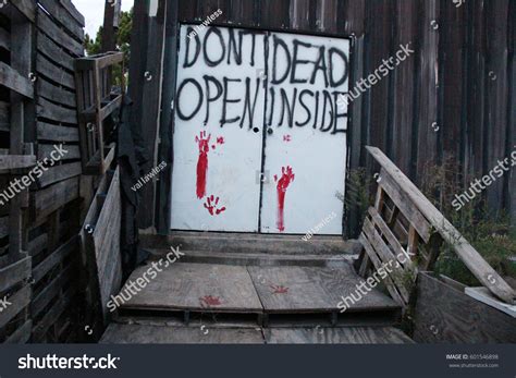 Door Sign Dont Open Dead Inside Stock Photo (Edit Now) 601546898