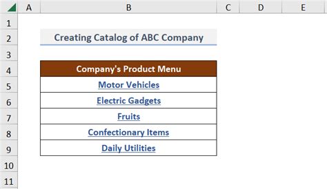 How to Create a Catalog in Excel (with Easy Steps) - ExcelDemy