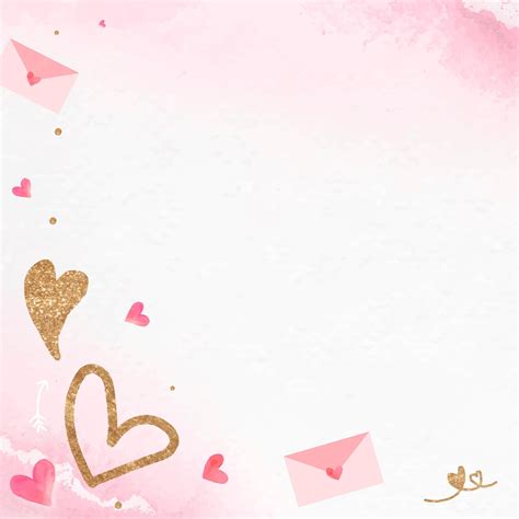 Free Vector | Valentine’s love letter background with glittery heart