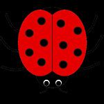 Ladybug clip art, cute style lge 12 cm wide | This clipart … | Flickr - Photo Sharing!