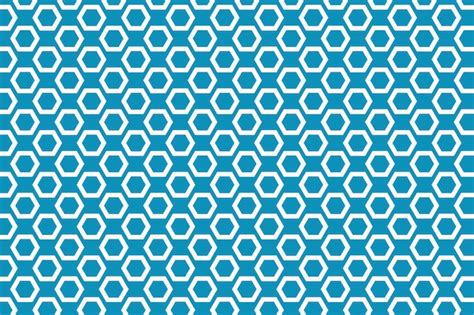 Premium Vector | Blue and white hexagon structure pattern vector art