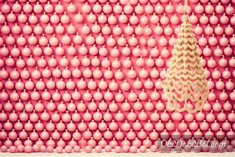 Pink christmas tree and decorations. Christmas background | Okidokibot, AI art, AI Stock Agency ...