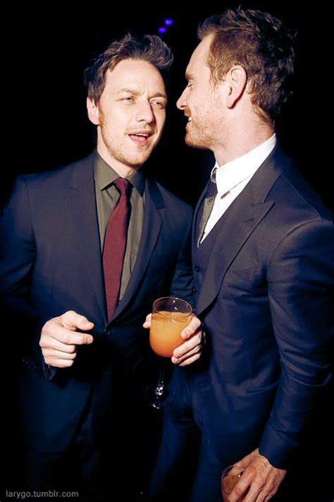 Michael fassbender, Kiss and James mcavoy on Pinterest