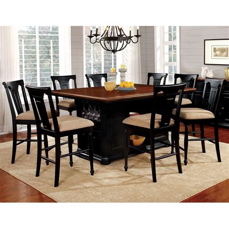 Furniture of America Sabrina CM3199BC-PT-9PC Cottage 9 Piece Counter ...