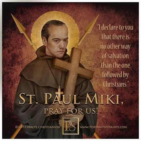 Happy Feast Day Saint Paul Miki 1562 - 1597 Feast... - Portraits of Saints