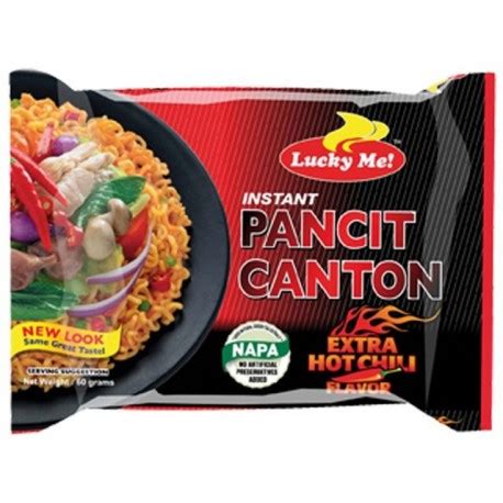 Lucky Me Instant Pancit Canton Extra Hot Chili (6-Pack)