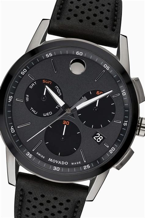 Shop Movado Black Museum Sport Chronograph Watch for Men | Ounass Saudi