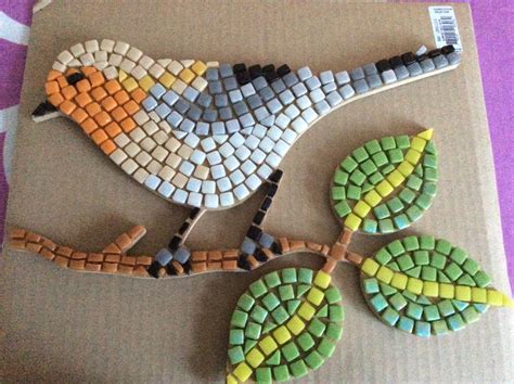 Colorful Mosaic Bird Wall Art