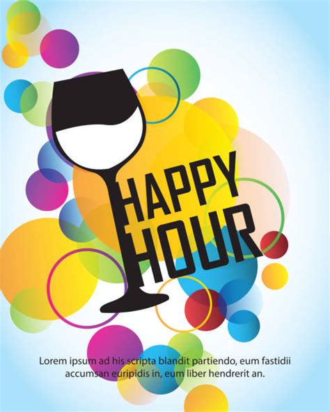 Happy Hour Clip Art, Vector Images & Illustrations - iStock