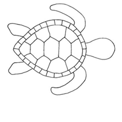 Cut Out Printable Turtle Template | Aubie Diamond