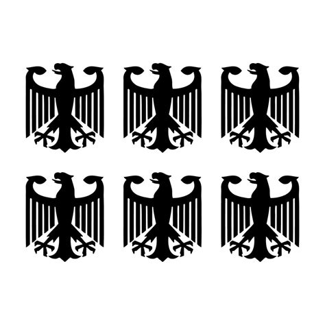 German Eagle Decal Sticker Set of 6 - Etsy