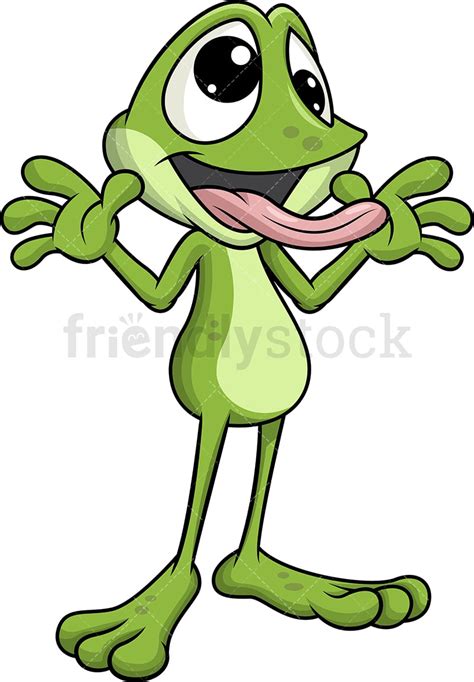 Funny Frog Being Silly Cartoon Vector Clipart FriendlyStock, 42% OFF