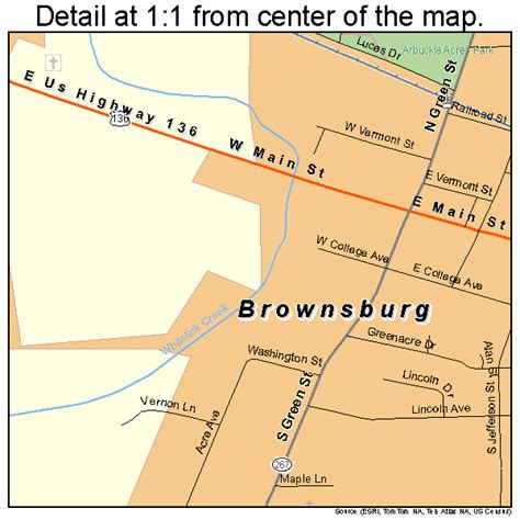 Brownsburg Indiana Street Map 1808416