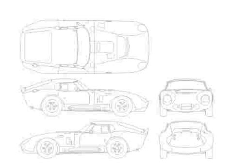 AC Cobra Daytona Coupe - 2D drawing (blueprints) - 22315 - Model COPY ...