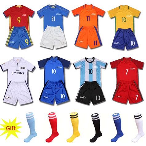 Wholesale Stylish And Cheap BRAND 2016/17 Messi 10 Home Kits Football Jersey Suit And Socks ...