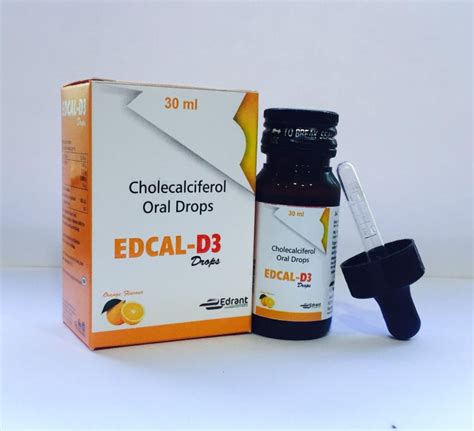 Chlecalciferol Oral Drops for Commercial, Edrant Pharmaceuticals | ID: 20728536030