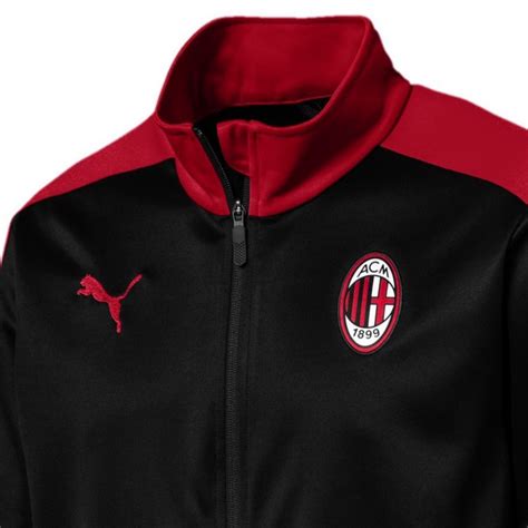 Buy AC Milan Puma presentation tracksuit 2018/19 T7 black/red