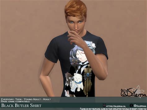 The Sims Resource - Black Butler Male shirt