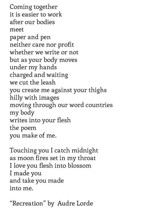 Audre lorde Poems