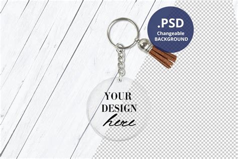 Keychain Mockups | Design Bundles