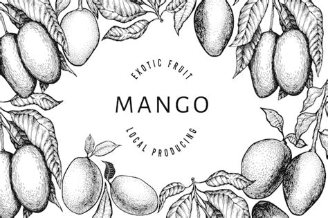 Premium Vector | Mango design template