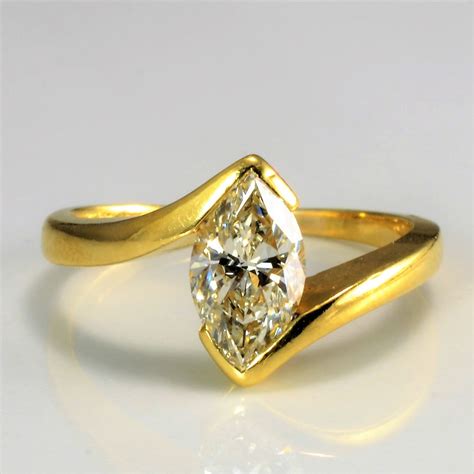 Bypass Marquise Diamond Engagement Ring | 1.00 ct, SZ 6.5 | — 100 Ways