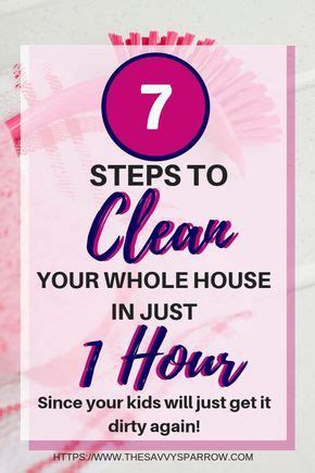 7 Steps to a Clean House in One Hour | Speed cleaning, Clean house ...