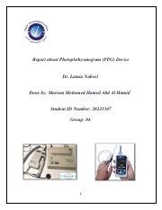 Understanding the Photoplethysmogram (PPG) Device: Uses and | Course Hero