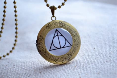 Deathly Hallows Necklace,harry Potter Locket Necklace,picture Necklace ...