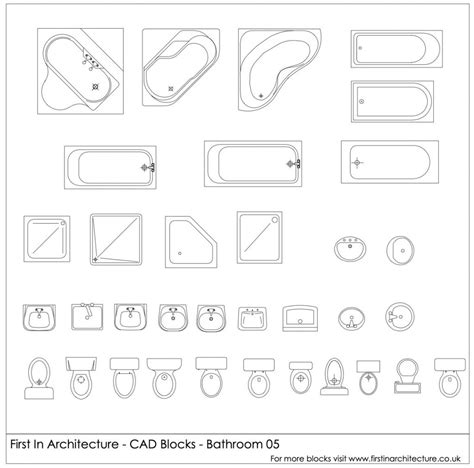 Free Bathroom CAD Blocks 04