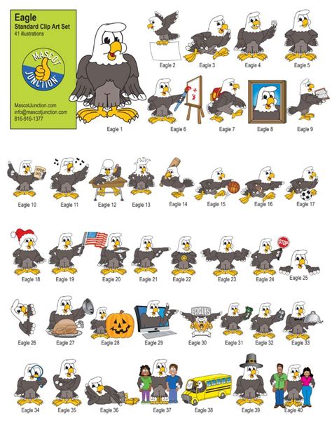 Bald Eagle Mascot Clip Art – Toons4Biz | Eagle mascot, Mascot, Clip art