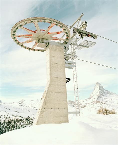 Switzerland, Zermatt, Ski Lift Pulley Photograph by Tim Macpherson | Pixels