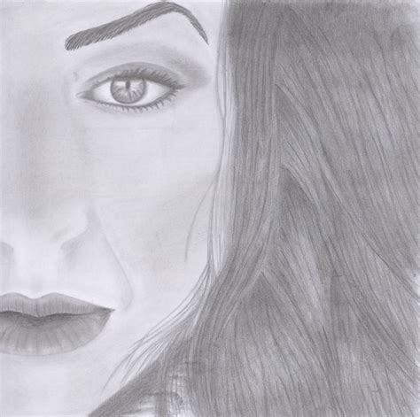 I think she looks like me :p Portrait pencil drawing #selftaught # ...