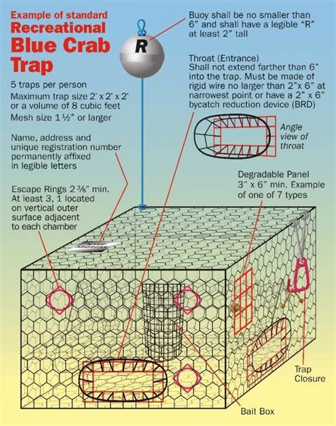 Keep crabs in and terrapins out, FWC rule for recreational crab traps ...