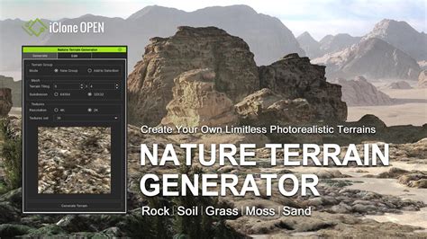 2021 New iClone Nature Terrain Generator created by Adolf Antareus | Python plug-in tool ...