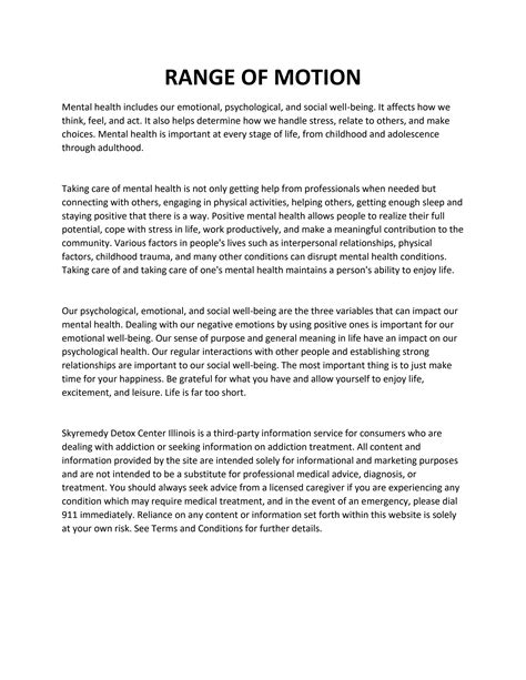 Range of Motion by Range of Motion - Issuu