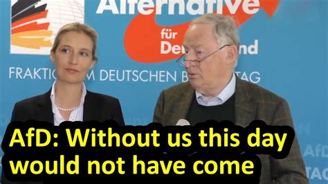 AfD leaders discuss Merkel standing down +her potential successors, English subtitles Weidel ...