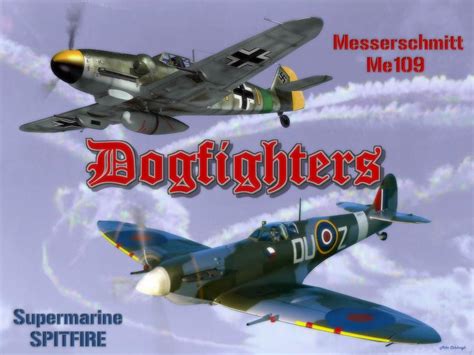 Dogfighters - Spitfire Vs Me109 Digital Art by Michael Colclough