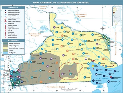 Environmental map of the Province of Río Negro, Argentina | Gifex