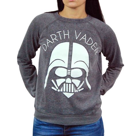 Details about Womens Star Wars Darth Vader Sweater Grey NEW Long Sleeve ...