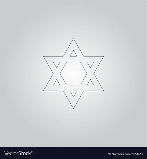 Star of david Royalty Free Vector Image - VectorStock