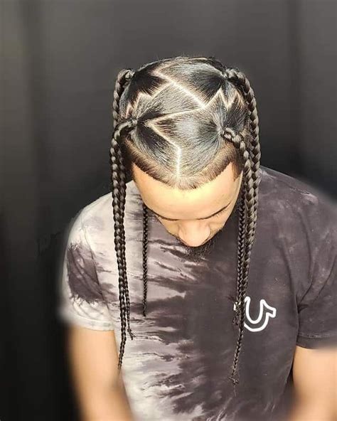 Cornrow Black Men Long Hairstyles Braids - img-mayonegg