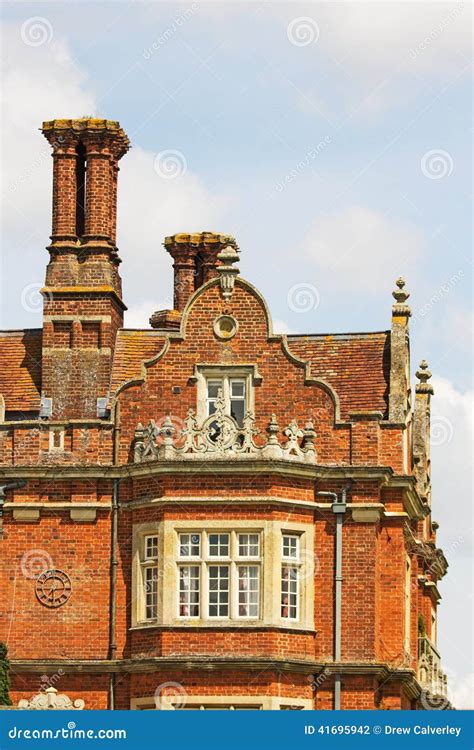 The Chimneys and Rooftop of a Tudor Building, England. Stock Photo - Image of home, historic ...