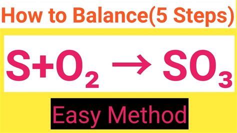 S +O2 =SO3 Balanced Equation||Sulphur+Oxygen=Sulphur trioxide Balanced Equation - YouTube